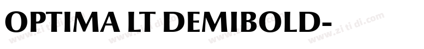 OPTIMA LT DEMIBOLD字体转换